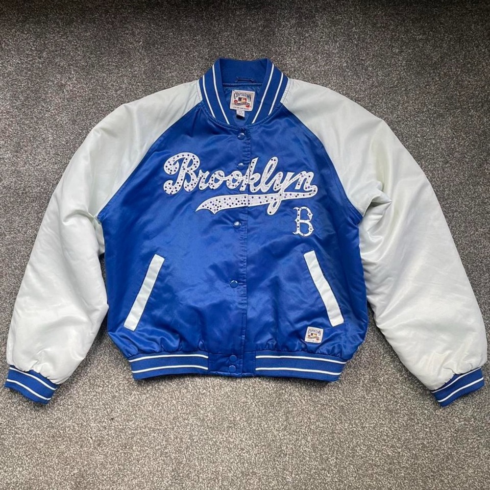 VTG Cooperstown Collection Brooklyn Dodgers G-III Carl Banks Varsity Bomber